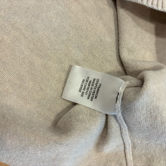 Ovla By Olive & Vine Cream Short Sleeve Sweater Small - Picture 5 of 5